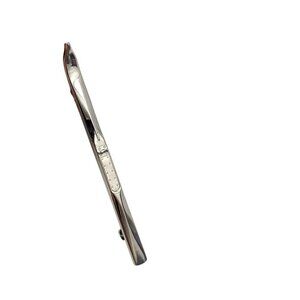 Snow Cross Country Silver Tone Vintage Ski Pin Brooch 2.5 in